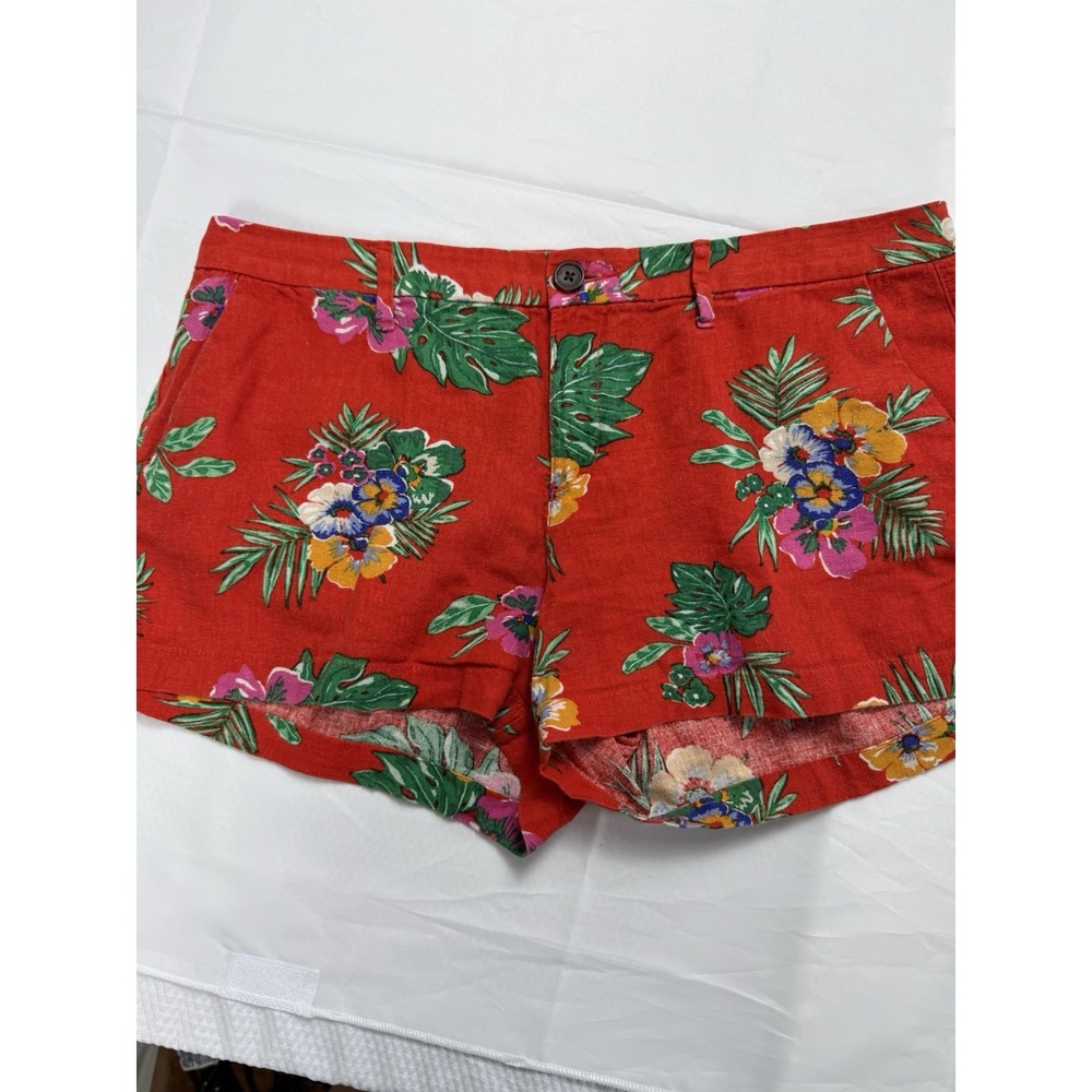 OLD NAVY SHORTS print Floral Hawaiian Pocket Shorts SUMMER SIZE 8